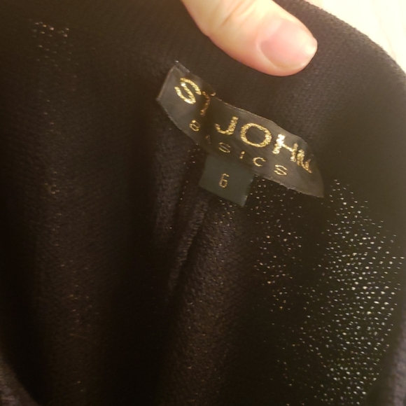 St. John Basics Collection Black Shorts Size 6